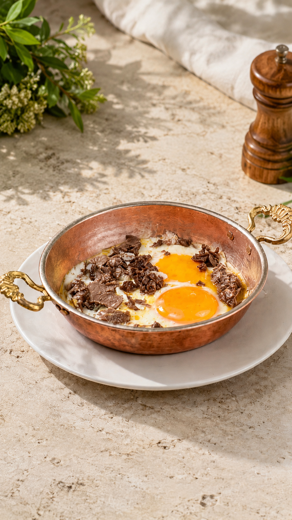 Sahanda Kavurmalı Yumurta